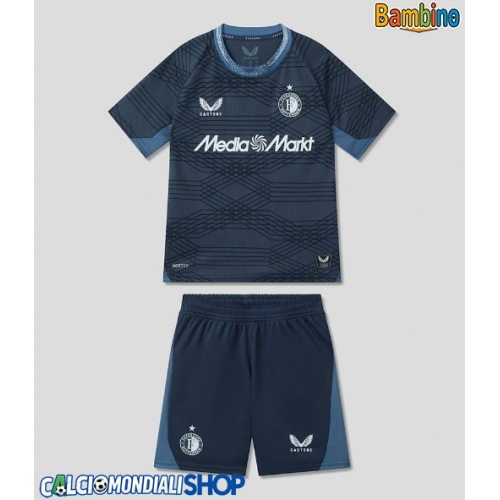 Maglie da calcio Feyenoord Seconda Maglia Bambino 2025-26 Manica Corta + Pantaloni corti)